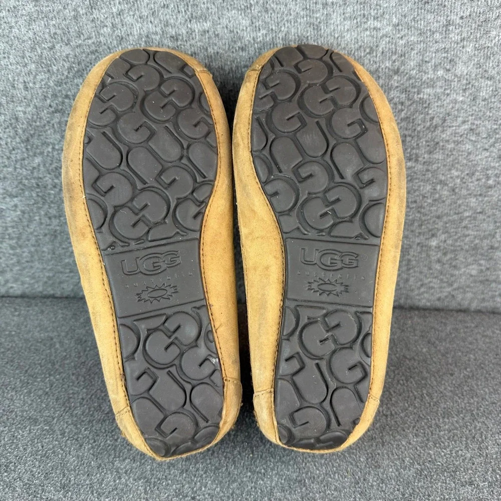 UGG Australia Mens Size 8 Chestnut Suede Shearling Chukka‎ Boots Moccasins Tan